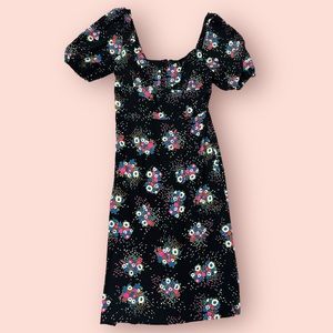Anthro dark floral dress